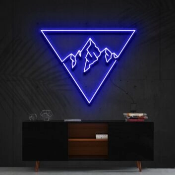 Everest Triangle Neon Sign for Nature and Adventure Lovers