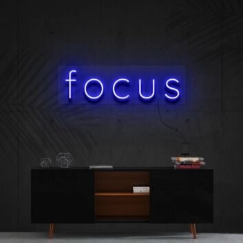 Focus Neon Sign for Productive Spaces