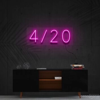 Four Twenty Neon Sign for Lifestyle Decor