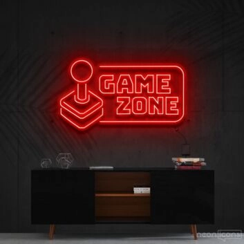 Game Zone Neon Sign for Game Rooms