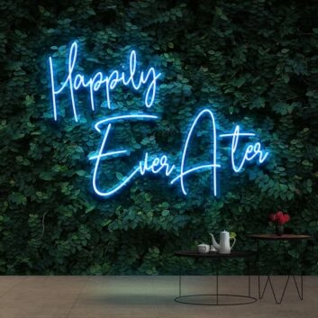 Happily Ever After Neon Sign for Wedding Decor