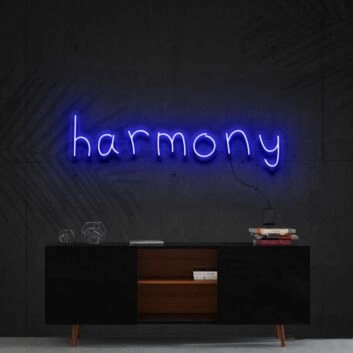 Harmony Neon Sign for Peaceful and Zen Spaces