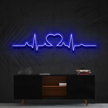 Heartbeat Neon Sign for Romantic Decor