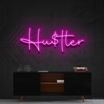 Hustler Neon Sign for Bold Statements