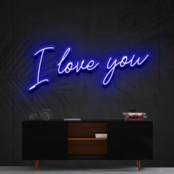 I Love You Neon Sign for Romantic Settings