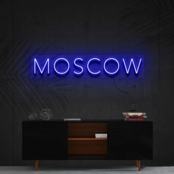 Moscow Neon Sign for Travel Lovers