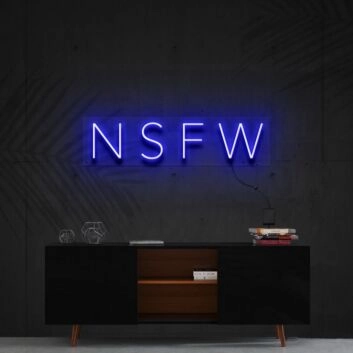 Not Safe For Work Neon Sign for Bold and Playful Decor