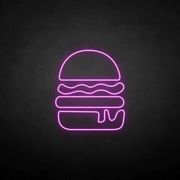 Humburger2&#39; neon sign