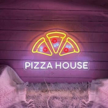 Pizza House Neon Sign for Restaurants and Food Lovers