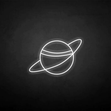 &#39;Planet&#39; neon sign