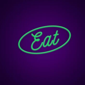 Eat Neon Sign for Kitchens and Restaurants