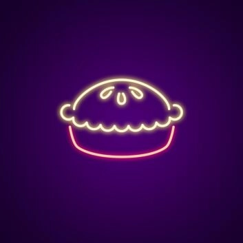 Pie Neon Sign for Kitchens and Food Lovers