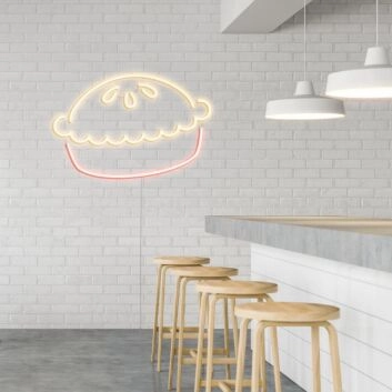 Pie Neon Sign for Kitchens and Food Lovers