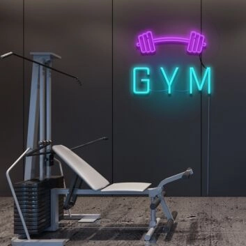 Gym Neon Sign for Fitness Spaces