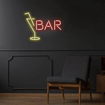 Bar Neon Sign for Bars and Restaurants