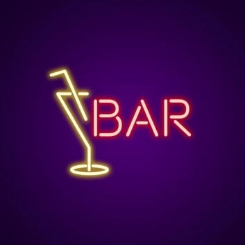 Bar Neon Sign for Bars and Restaurants