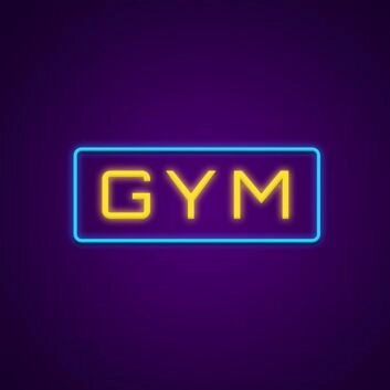 Gym Neon Sign for Fitness Spaces
