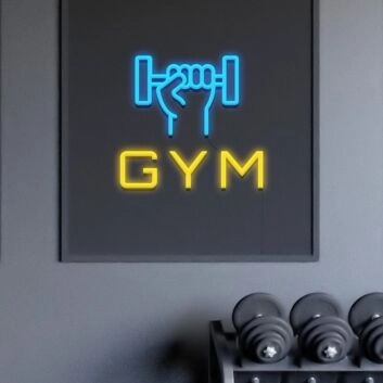 Gym Neon Sign for Fitness Studios