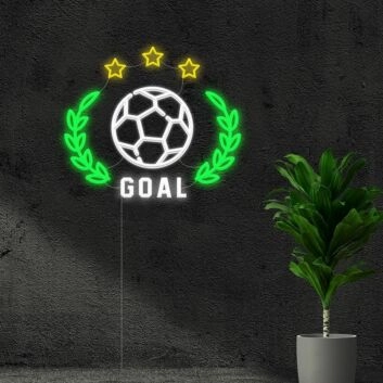 Goal Neon Sign for Motivational Spaces
