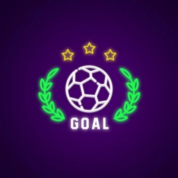 Goal Neon Sign for Motivational Spaces