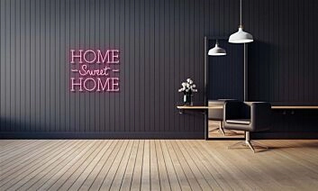 Home Sweet Home Curly Neon Sign