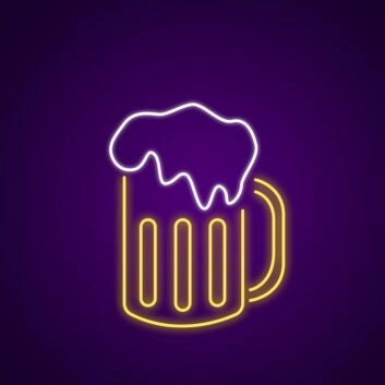 Beer Neon Sign for Bars and Party Decor