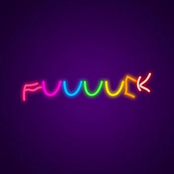 Fuuuuck Neon Sign for Bold Statements