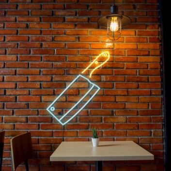 Knife Neon Sign for Kitchens and Restaurants