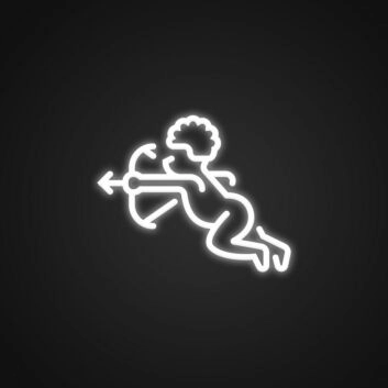Cupid Neon Sign for Romantic Settings