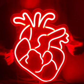 Heart Neon Sign for Romantic Settings