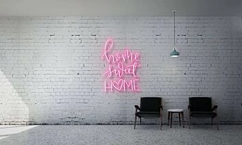 Home Sweet Home Heart Neon Sign
