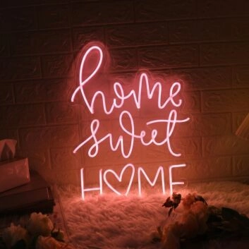 Home Sweet Home Heart Neon Sign