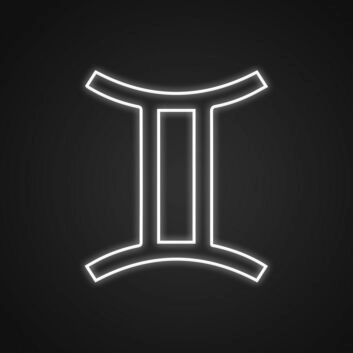 Gemini Neon Sign for Horoscope Enthusiasts