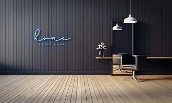 Home Sweet Home Italic Neon Sign