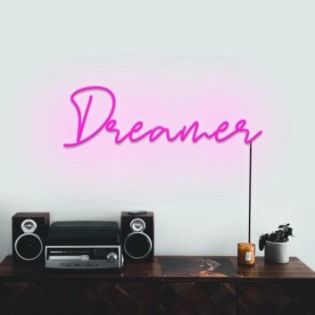 Dreamer Neon Sign for Dream Themed Decor