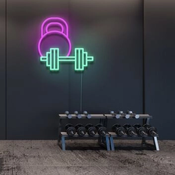 Weights Neon Sign for Gyms