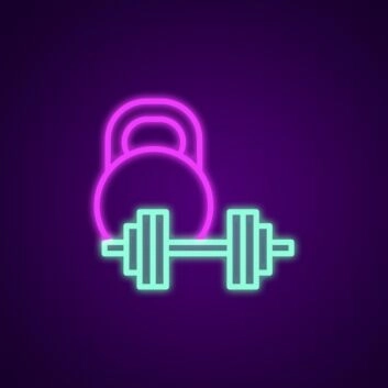 Weights Neon Sign for Gyms