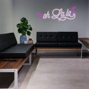 Oh La La Neon Sign for Romantic Spaces
