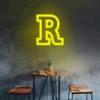 Letter R Neon Sign for Custom Names