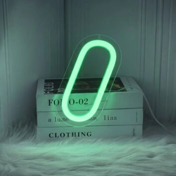 Letter O Neon Sign for Customization