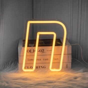 Letter N Neon Sign for Personalized Spaces
