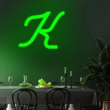Letter K Neon Sign for Custom Signage