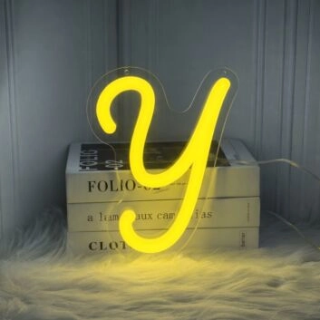 Letter Y Neon Sign for Personalized Spaces