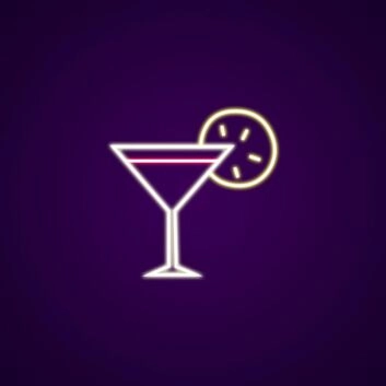 Cocktail Neon Sign for Bars and Lounges