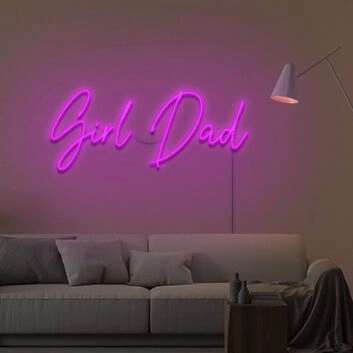 Girl Dad Neon Sign for Proud Fathers