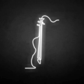 &#39;Violoncello&#39; neon sign