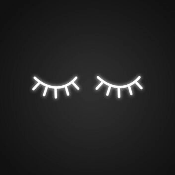 Eyelashes Neon Sign for Beauty Studios