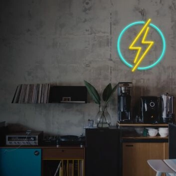 Lightning Neon Sign for Bold Statements