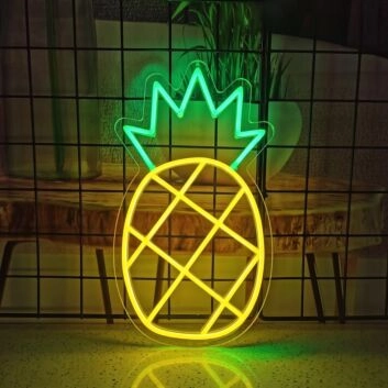 Pineapple Neon Sign for Tropical Themes
