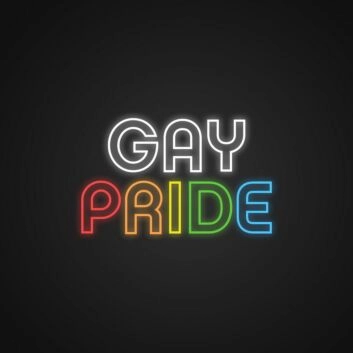 Gay Pride Neon Sign for Pride Decor